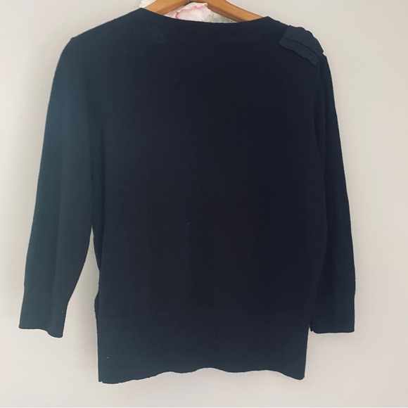 Ted Baker Black Sweater Bow Wool Cashmere Blend 4 - Picture 7 of 8